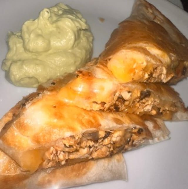 Chicken Tinga Quesadilla.